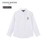 Teenie Weenie Kids Unisex Linen Embroidered Bear Shirt