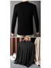 Spring & Autumn Fashion: Men's Plus Size Knitted Sweater - Thin, Casual, Sporty, Stylish, and Warm