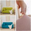Autumn Winter Sofa Cover Thickened Warm Solid Color Elastic Plaid Living Room Corner Sofa Cover Furniture Protective Cover