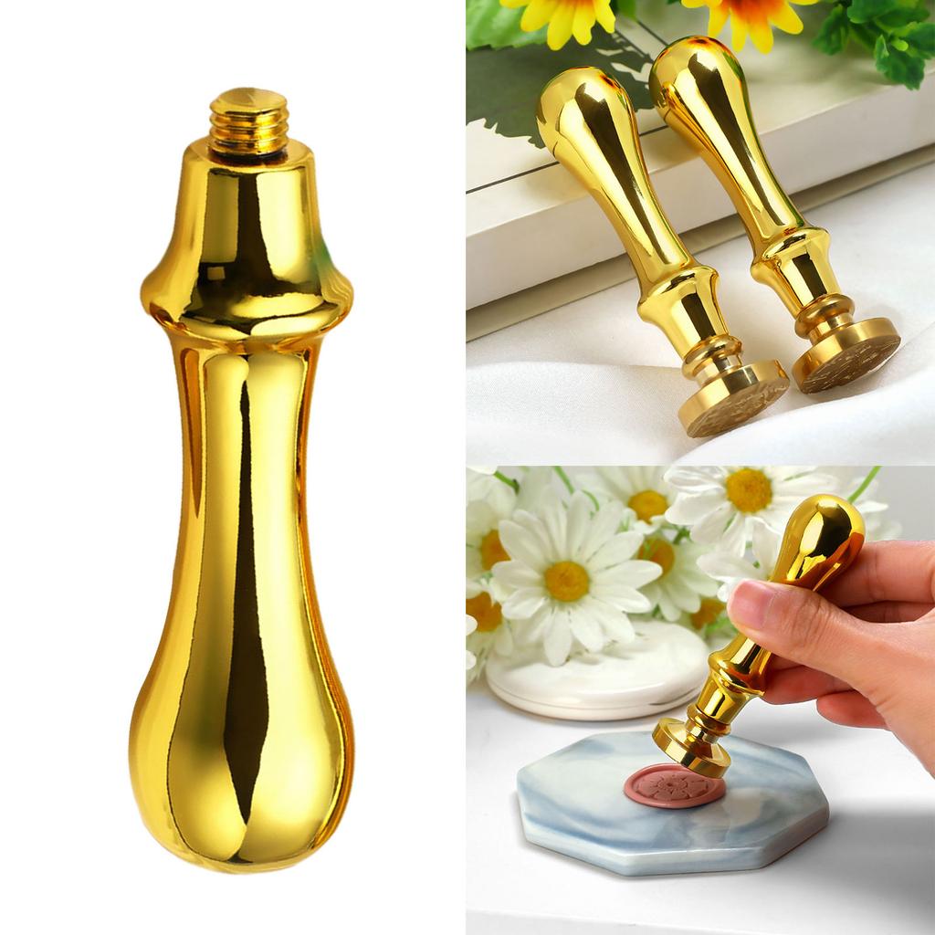 Wax Seal Stamp Handle Replacement Non-slip Brass Stamp Handle Simple Installation for Vintage Wax Sealing Stamps