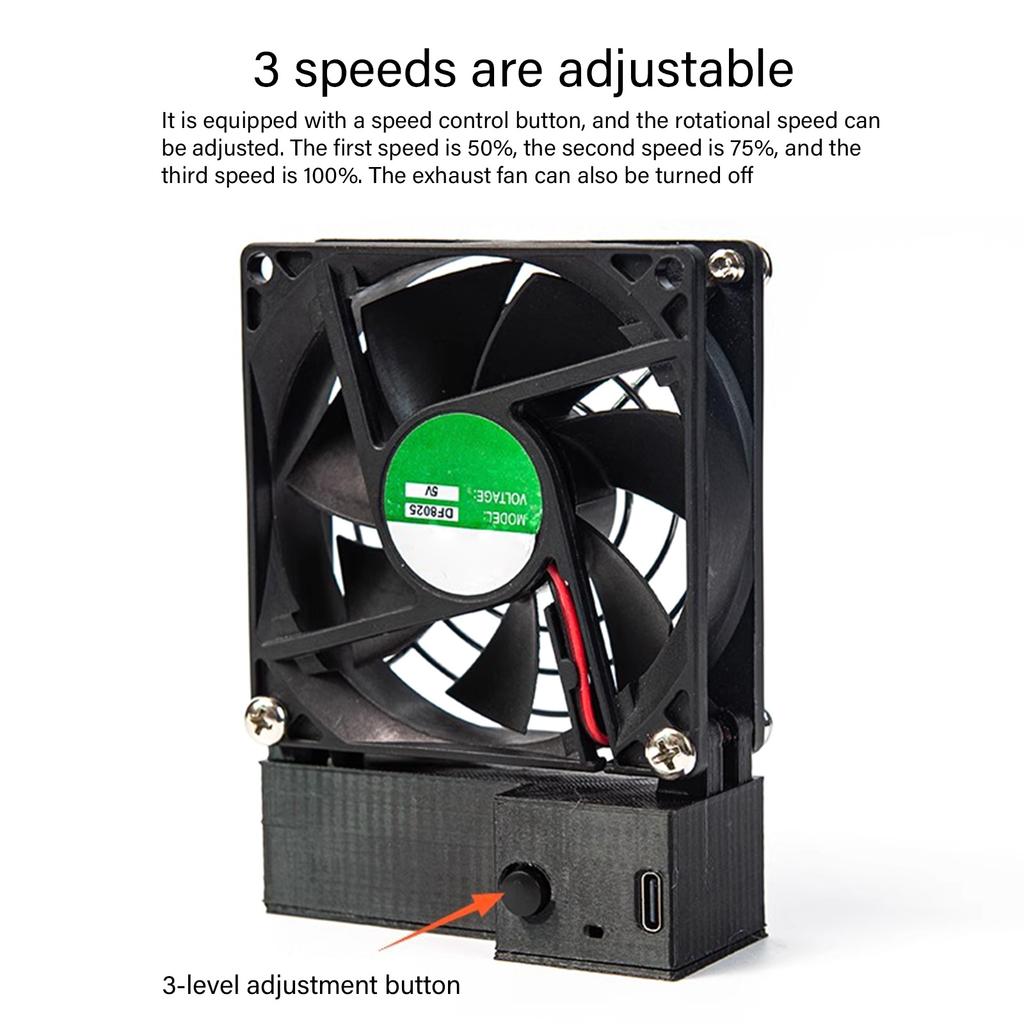 Rechargeable Soldering Ventilation Fan Adjustable Exhaust Fan Solder Fume Extractor For Soldering Smoke Kitchen Bathroom