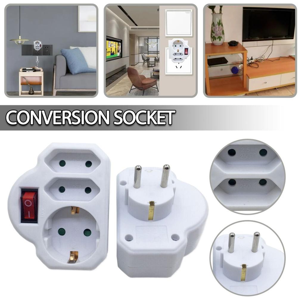 PDTO Новая переходная розетка от 1 до 3, адаптер для преобразователя ...