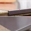 Stainless Steel Cutting Board Anti-Slip L-shaped Edge Chopping Board Multi-Purpose Kitchen Prep Board for Meat Vegetables Dough