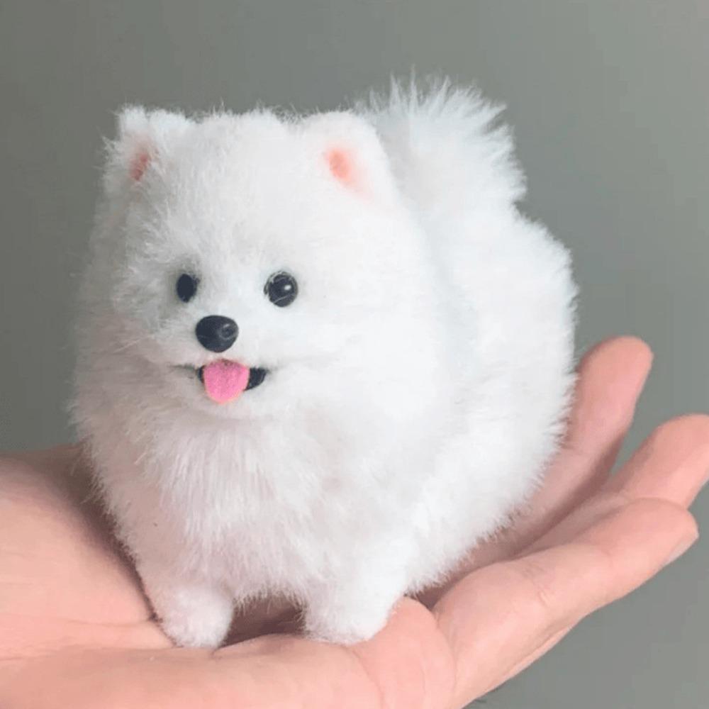 

Плюшевая скручивающаяся палочка Маленькая кошка собака Ручная работа Скручивающаяся палочка Котенок Кукла Игрушка Новый DIY Материал Пакет Pomeranian-Material