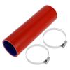 X AUTOHAUX 1 Set Inner Diameter 57mm/2.24" Length 200mm/7.87" 0 Degree Straight Blue Red
