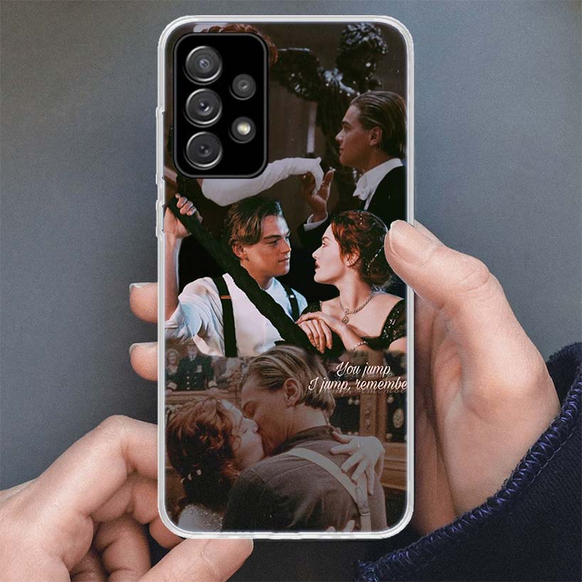 Titanic Movie Rose Jack Phone Case For Samsung Galaxy A15 A55 A14 A54 A13 A53 A12 A52S A25 A24 A35 A34 A23 A33 A22 A32 A04S A03S