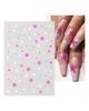 Laser Nail Stickers Butterfly Heart Star Design Adhesive Slider Decals Nail Art Stickers Manicure Decorations