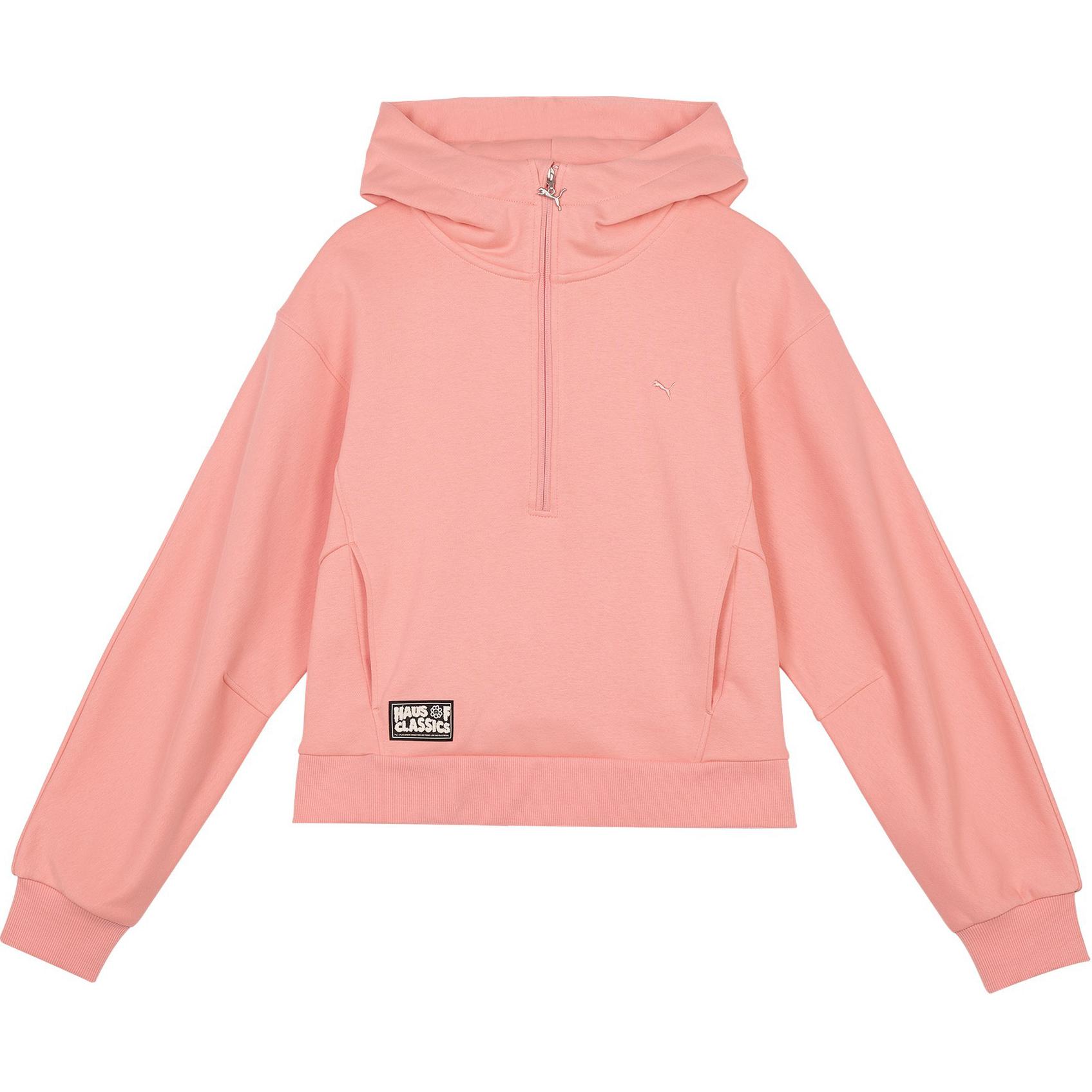 

New PUMA Sweatshirt Women s Fruit Pink 631553-18 L/165/88A