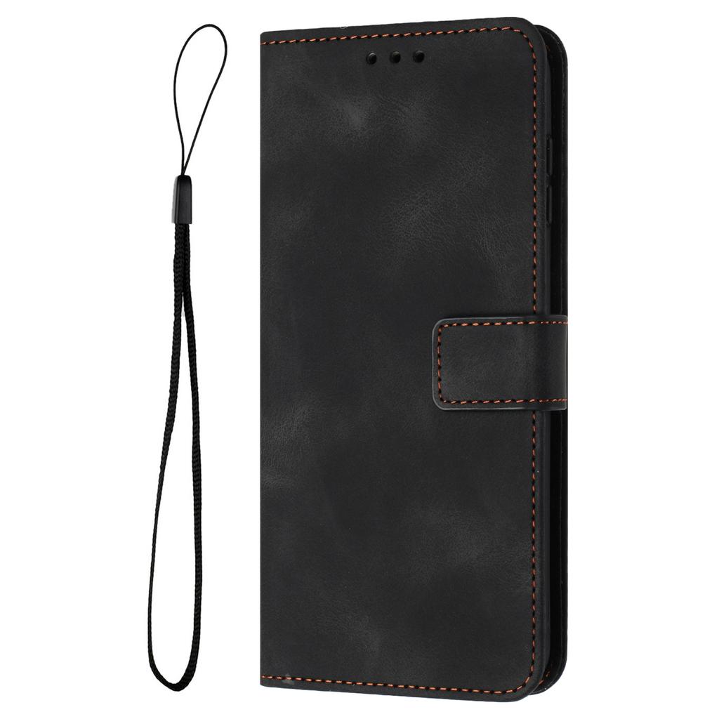 For Samsung Galaxy A15 5G Drop Protection Case Skin-touch PU Leather Phone Stand Cover