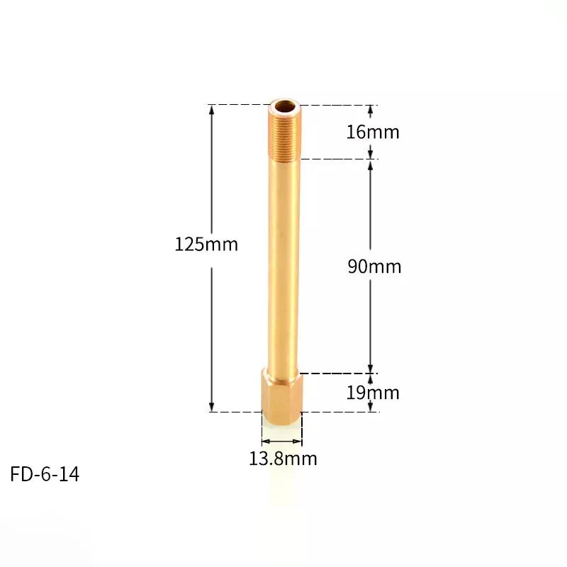 1/2/5/10pcs 1/8" 1/4" 3/8" Male To Female Brass BSP Thread Extension Connectors Pipe FittingLength 50/75/100/110/125/150mm