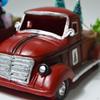 Classical Truck Ornament Pickup Decorative Retro Sculpture Photo Prop with Christmas Tree Farmhouse