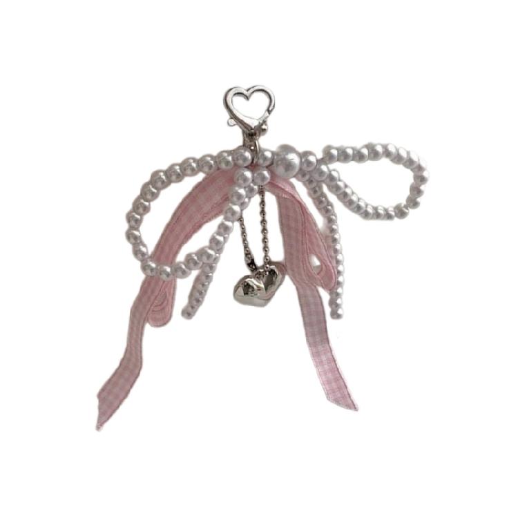 Fashion Bag Accessory Elegant Bag Ornament Heart Keychain for Any Occasion