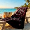 Galatasaray Customize Text Beach Towel High Absorbency Quickdry Suitable For Swimming Gym Camping Yoga Vacation