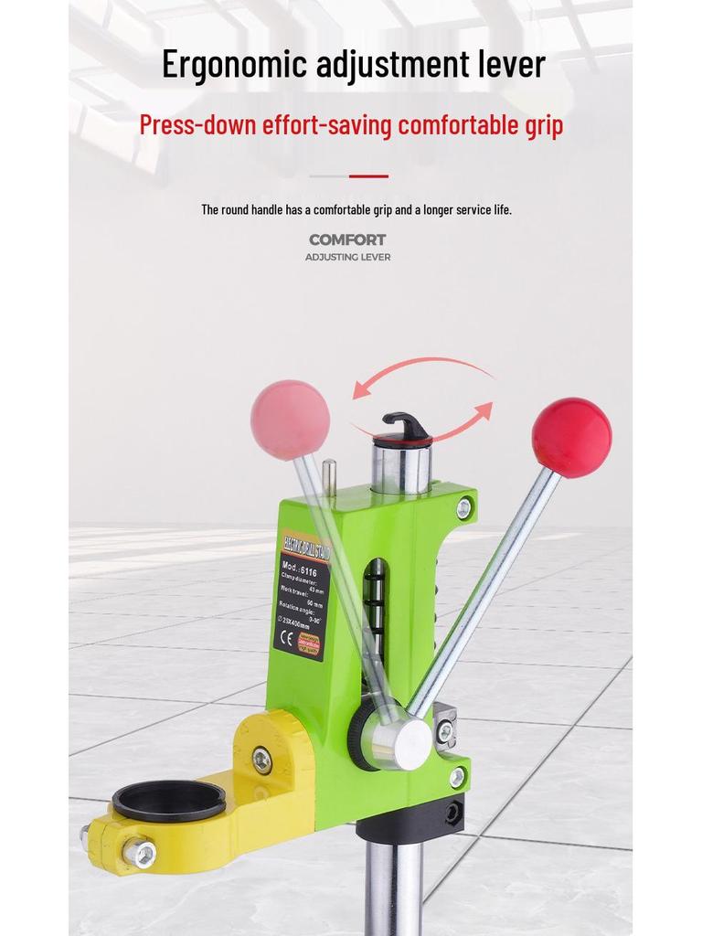 Compact Multifunctional Bench Drill Stand for Hand Drills - High Precision Workbench Fixture