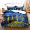Quilt Set Three-Piece Home Textile Four-Piece Set, Urban Architectural Landscape Digital Printing Bedding
