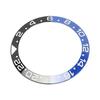 38mm Diameter Black Blue Watch Bezel Insert Base Ring White Character Ceramic GMT Wristwatch Bezel Insert Ring