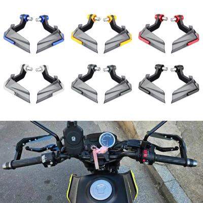 Protetores de mão defletores de vento para motocicletas Protetores de mão de plástico e alumínio aumentam a segurança e o estilo Fácil de instalar Durável