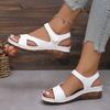 Fashion Women's Orthopedic Sandals Ankle Strap Wedge Beach Sandals Comfortable Flat Sandals Open Toe Women Flat Walking Shoes Ladies