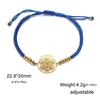 Edelstahl Erzengel Metatron Würfel Charms Armbänder Herren Damen Blau Rot Schwarz Seil Armband Amulett Heilige Geometrie Schmuck