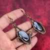 Shungite earring copper wire wrapped earring handmade original gemstone earring shungite copper jewelry engagement gifts birthstone jewelry