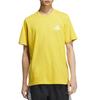 adidas T Shirts Unisex Yellow Crew Neck Moderate Straight Fit KC3061