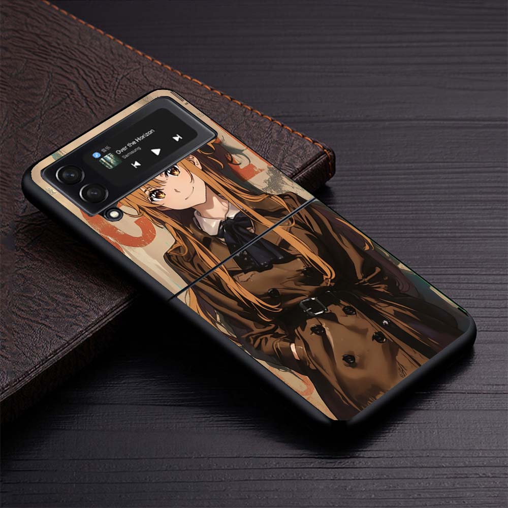 Anime Sword Art Online SAO Phone Case for Samsung Galaxy Z Flip7 Flip6 5G Flip4 Flip5 Flip3 Black Hard Cover Z Flip 7 6 5 4 3 Co
