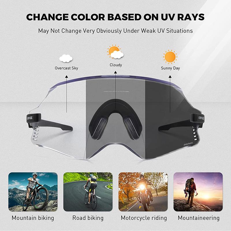 SCICON Cyklistické brýle Fotochromatická čočka Sluneční brýle pro outdoorové sporty Horské kolo Silniční kolo Muži Ženy Cyklistické brýle