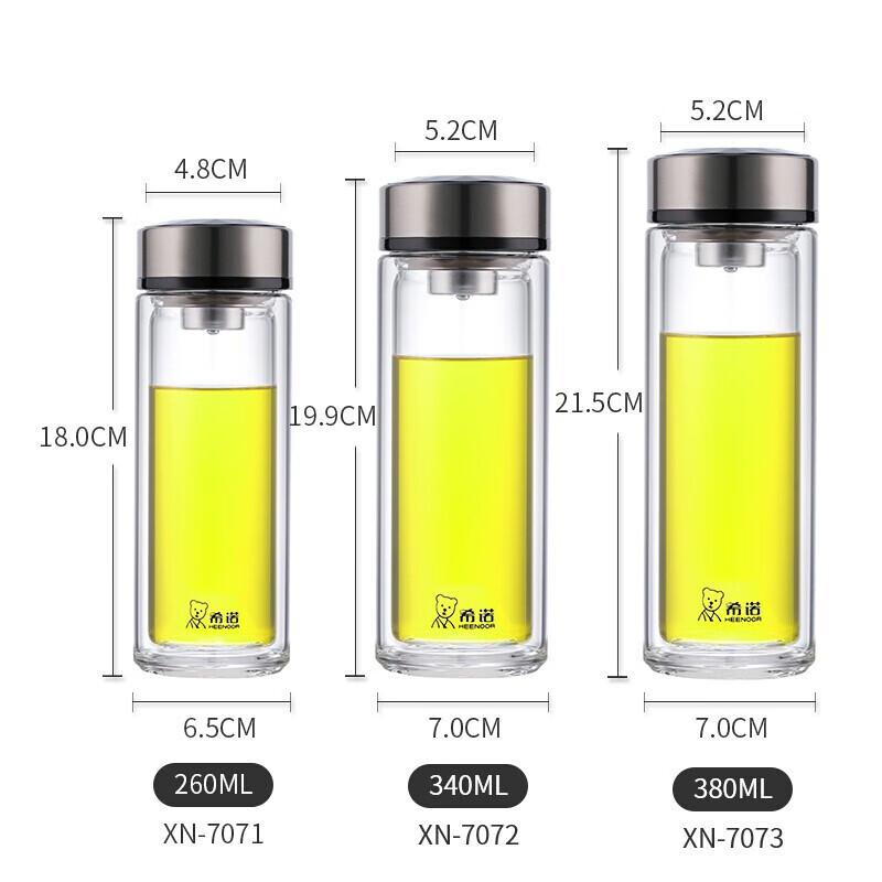 HEENOOR XN-7072 Double-Layer Glass Cup