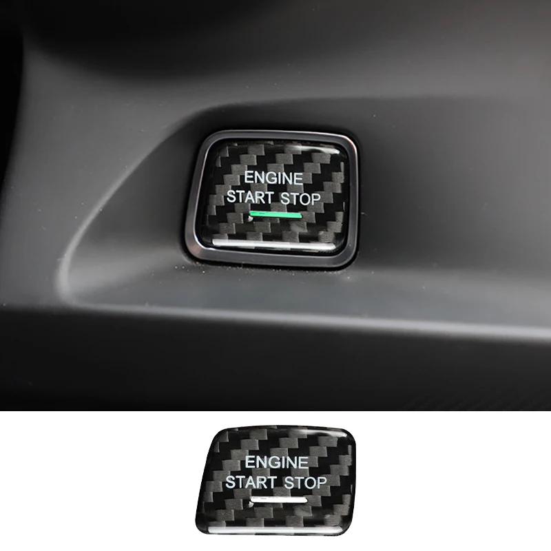 For Chevrolet Camaro 2016-2019 Car Ignition Start Button Cover Decorative Sticker Carbon Fiber Modification Accessories