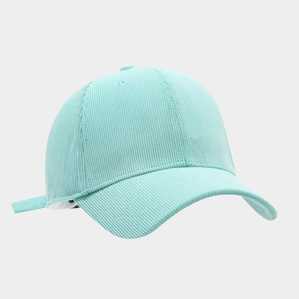 Women Autumn Striped Corduroy Baseball Cap Retro Hard-Topped Mountaineering Baseball Cap Women
