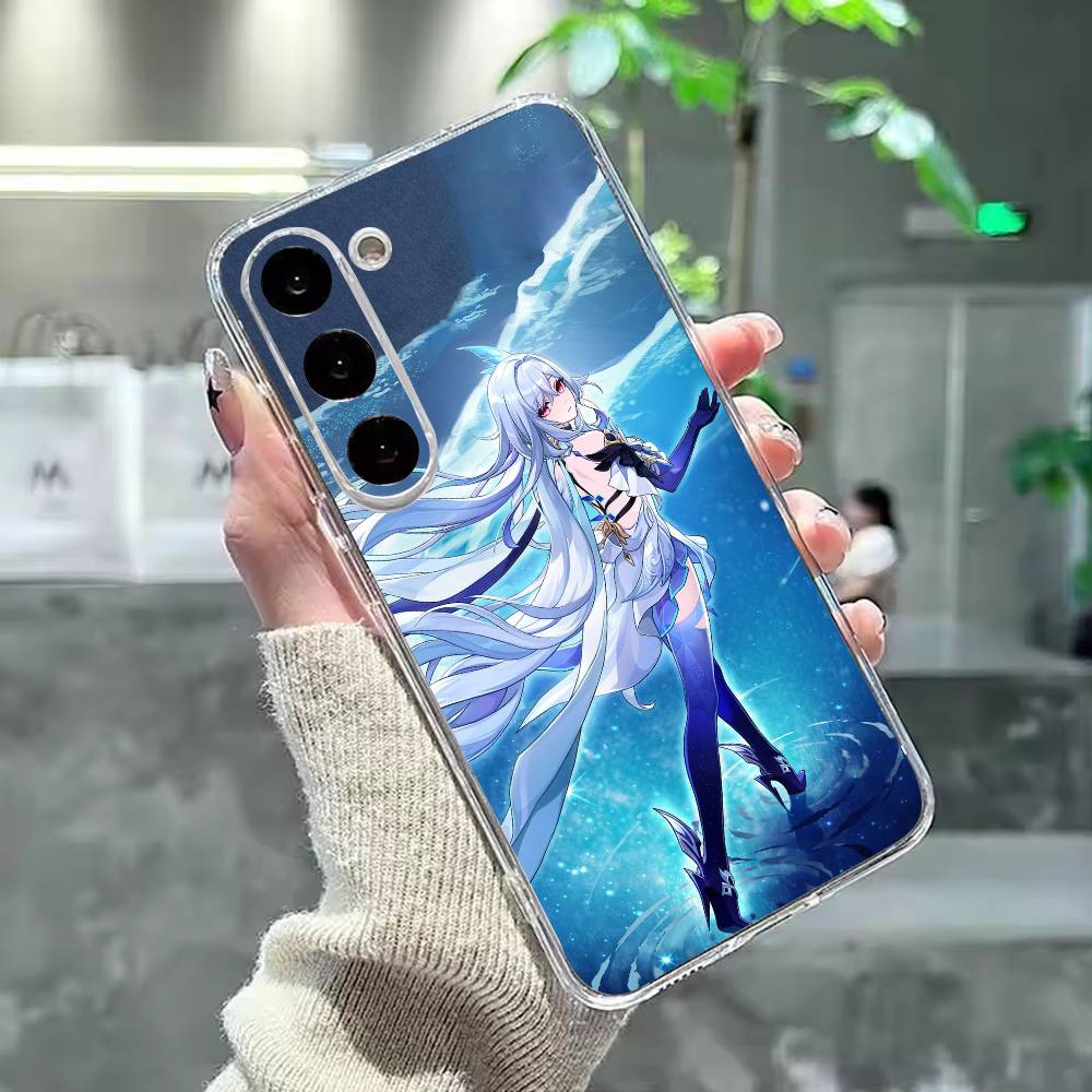 G-Genshin Impact S-Skirk Phone Case For Samsung Galaxy A91,80,73,72 ,71,53,52,32 ,31,22,21s,20,Transparent Case