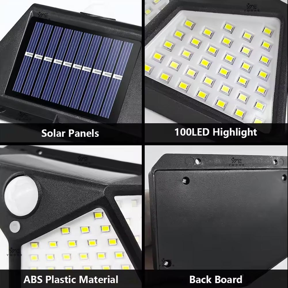Multifunctional Solar Lamp Outdoor Garden Decoration Solar LED Light Waterproof Sunlight Powered Spotlight with Motion Sensor
