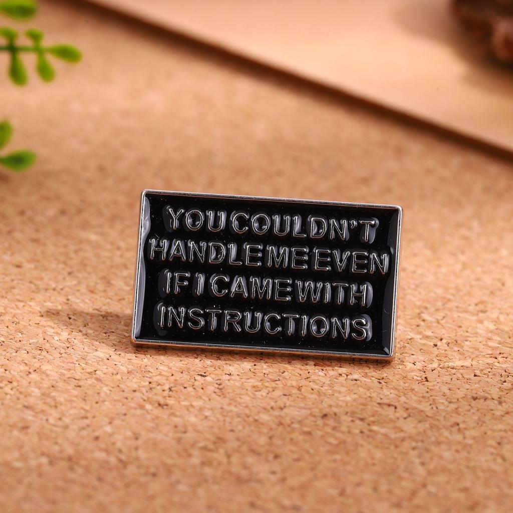 Creative Cartoon English Alphabet Series Alloy Brooch Fashion Versatile Metal Badge Clothes Accessories Clothing