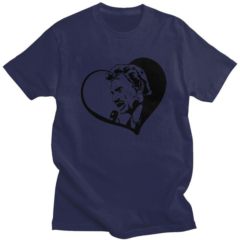 Custom French Rock Legend Johnny Hallyday Tshirts for Men Short Sleeve Leisure T Shirt Cool Tshirts Pure Cotton Tee Gift Idea