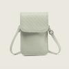Luo Zijun Same Bag Leather Woven Mobile Phone Bag Summer Versatile Messenger Bag Mini Small Bag