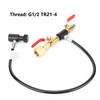 CO2 Cylinder Refill Adapter with Hose for Sodastream Filling G1/2 24in Hose with Valve
