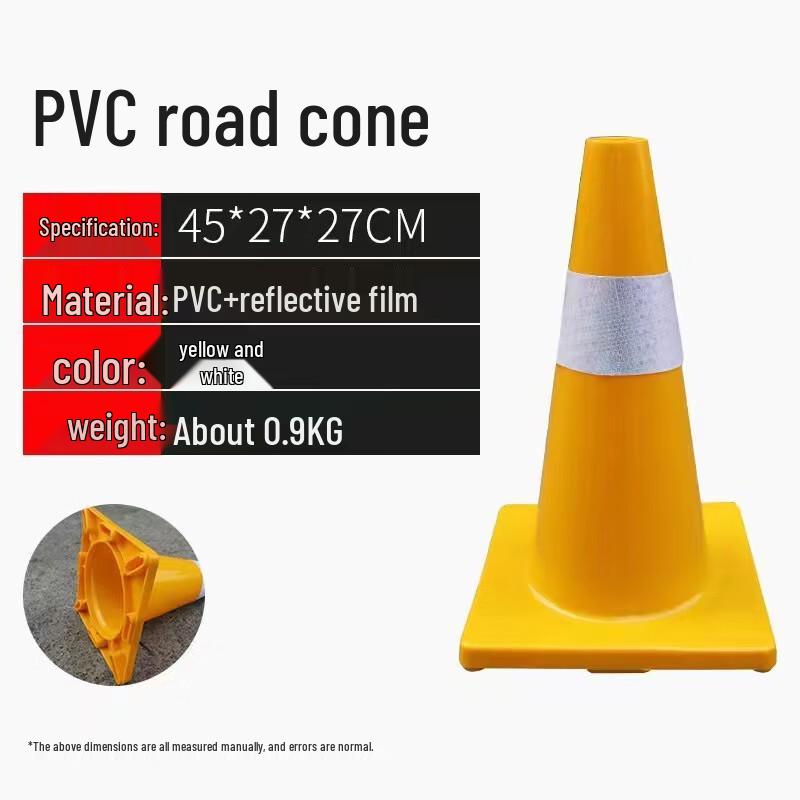 PVC Reflective Traffic Safety Cone 45CM