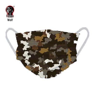 Einweg-Gesichtsmaske mit Camouflage-Muster