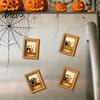 Decorative Soft Magnetic Stickers Wooden Black Cat Fridge Magnet, Seasonal Cartoon Kitchen Bathroom Decor, Halloween Office Desk Accessories