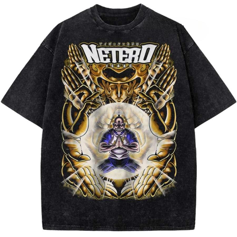 Anime Hunter X Hunter Gon Freecss Graphic T Shirt Men Women Casual Clothing Oversized Tshirt Washed Cotton Tee Harajuku T-shirt