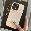 Y2k INS Graffiti Star Moon Phone Case For iPhone 17Pro 16 15 14 11 13 Pro Max 12 Plus Lichee Pattern Shockproof Silicone Funda