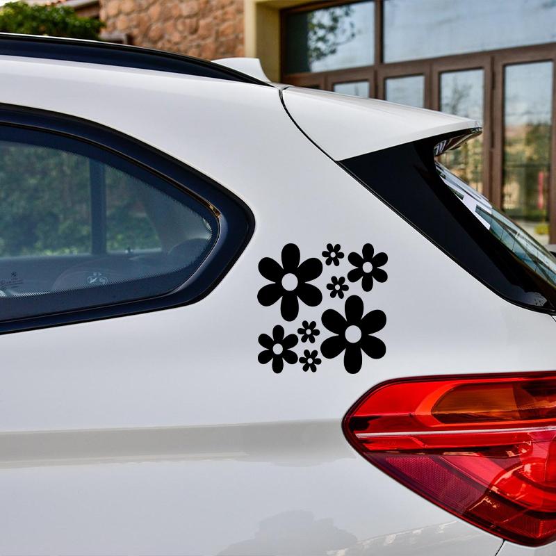 G157 Autoaufkleber Blume Schön für Autofenster Karosserie Dekoration Automobile Motorrad Außenzubehör Vinyl Aufkleber