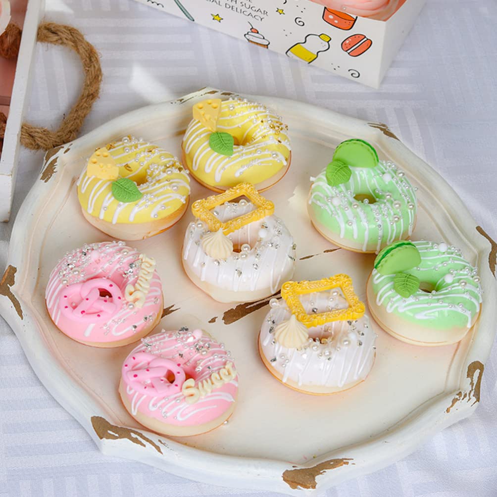 OUNONA Food Photography Promotional Play Just Like the Realistic 4 Candy Toy for Fruit Sample, Donut, Tools, Decoration, Display, Goods, Cake, Model,
