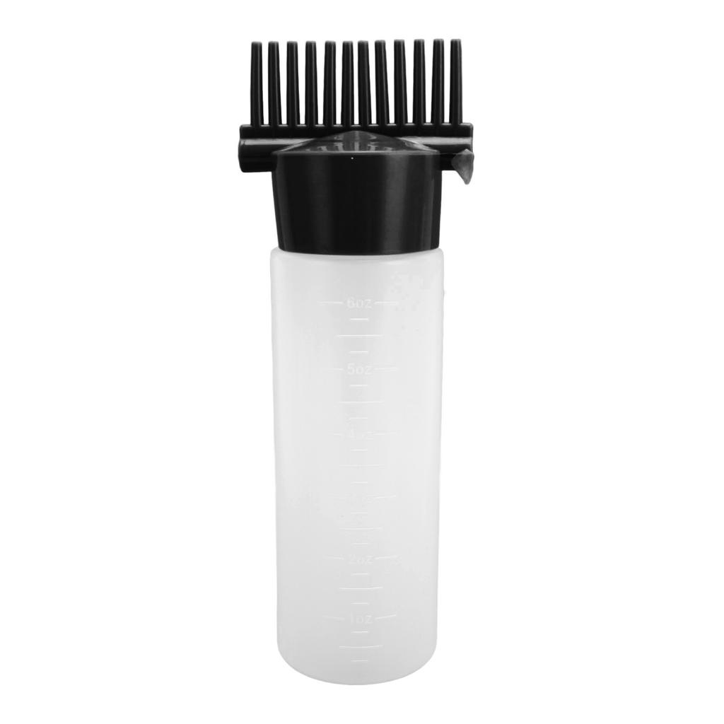 5 Pcs Root Comb Applicator Bottle with Scale Oil Applicator for Hair Dye Hair Oiling Bottle for