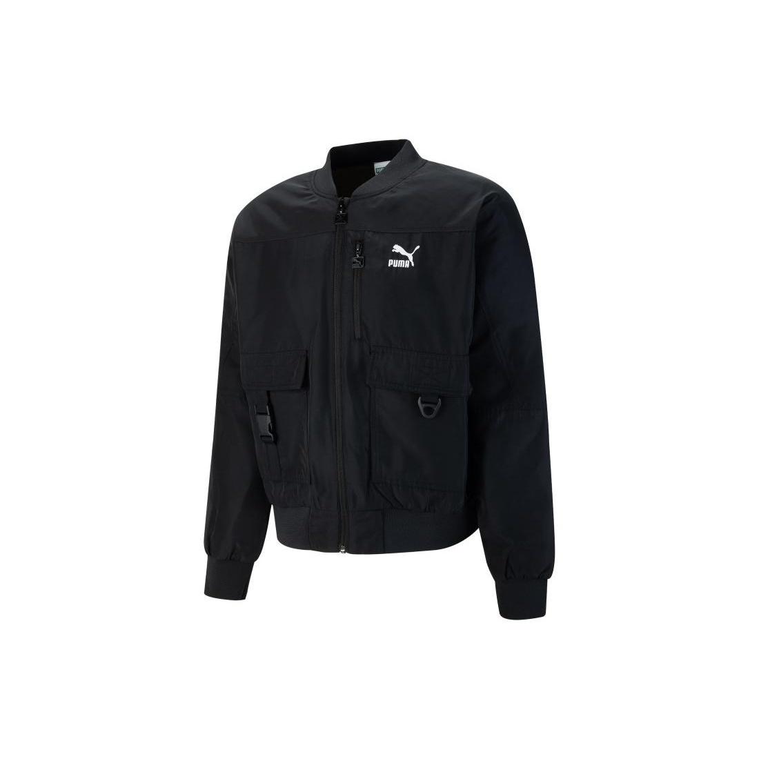 PUMA T7 Shiny Bomber Jacket Black Men s 535584-01 M