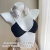 Shell cup underwear women's summer thin small breasts deep seamless sexy bra without steel ring outer chest