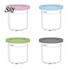 Tazza per Gelato NC300 Ninja Creami Compatibile con Serie NC299AM NC300s NC301 Contenitore Trasparente Ermetico Riutilizzabile Ricambio Lavabile in Lavastoviglie