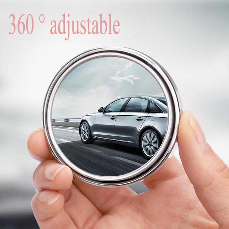 Car Rearview Mirror Small Round Mirror 360 ° Ultra Clear Rearview Mirror Blind Spot Mirror Rearview Small Round Mirror