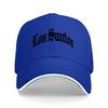 Los Santos Schwarze Baseballkappe Klassischer Streetstyle Gesticktes Logo Verstellbare Snapback-Kappe für Urbane Mode-Enthusiasten