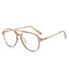 Women Retro Anti Blue Light Computer Glasses Designer Vintage Men Half Frames Eyeglasses Trendy Office Accessory